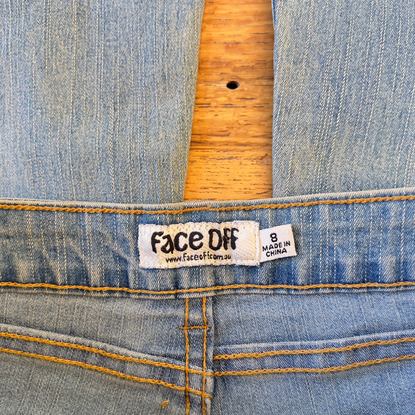 y2k deadstock Face Off jeans