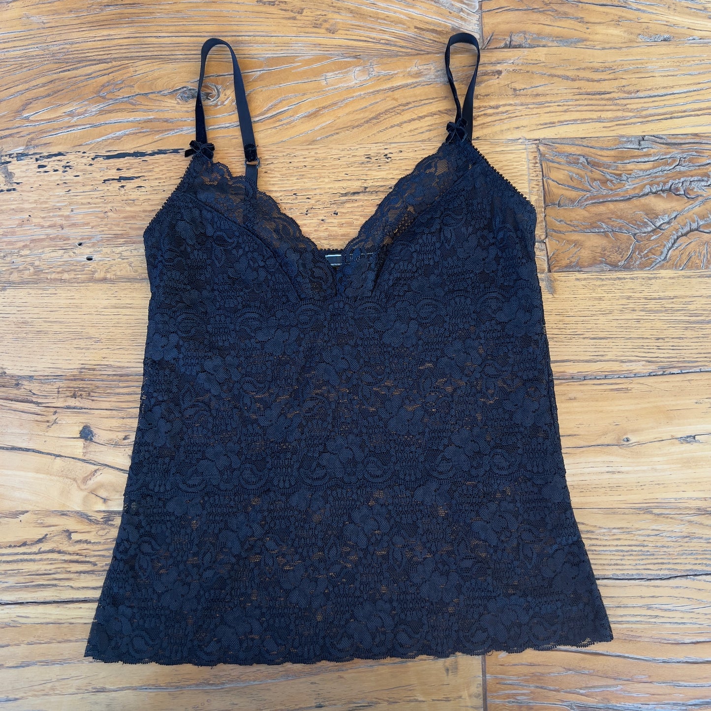 black lace cami