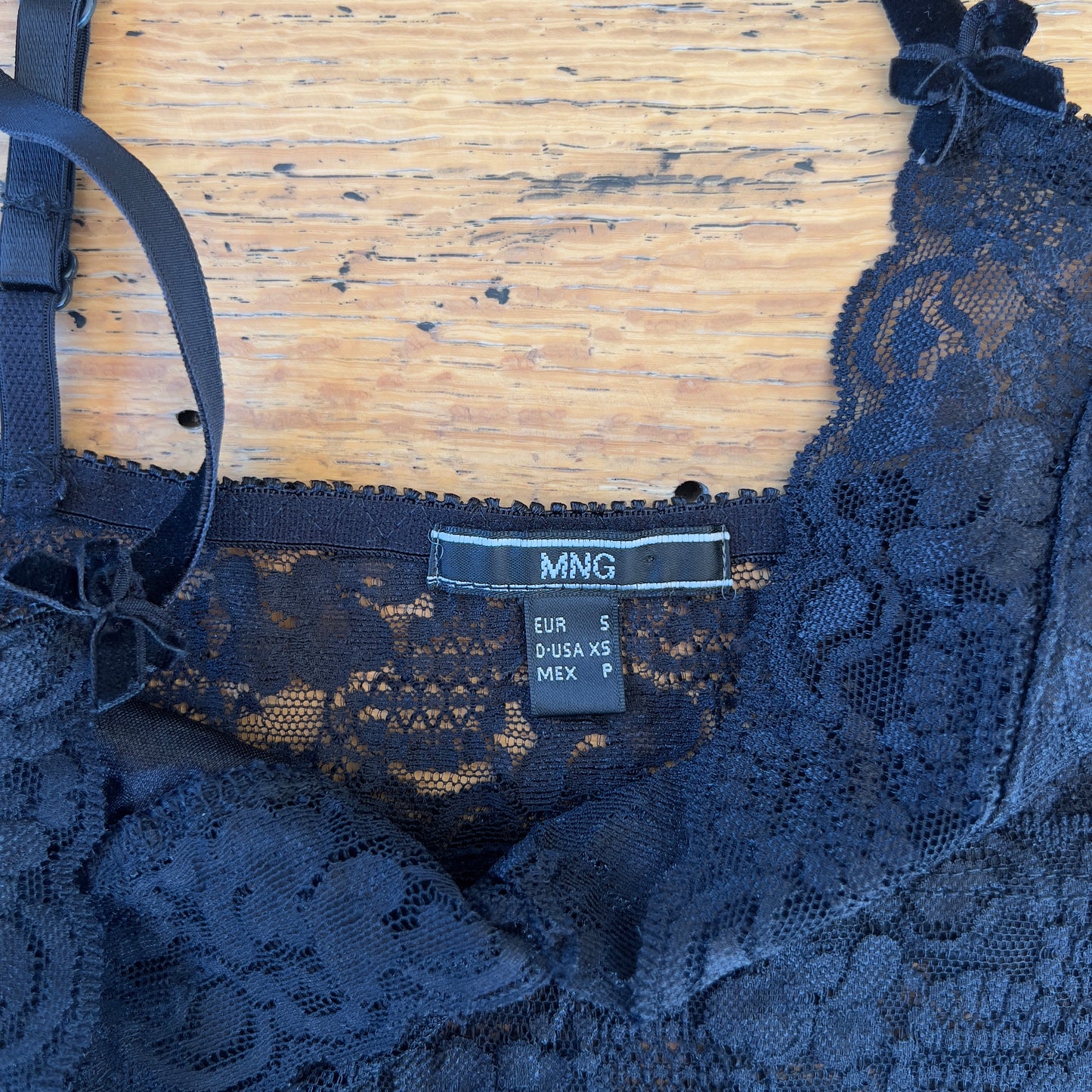 black lace cami