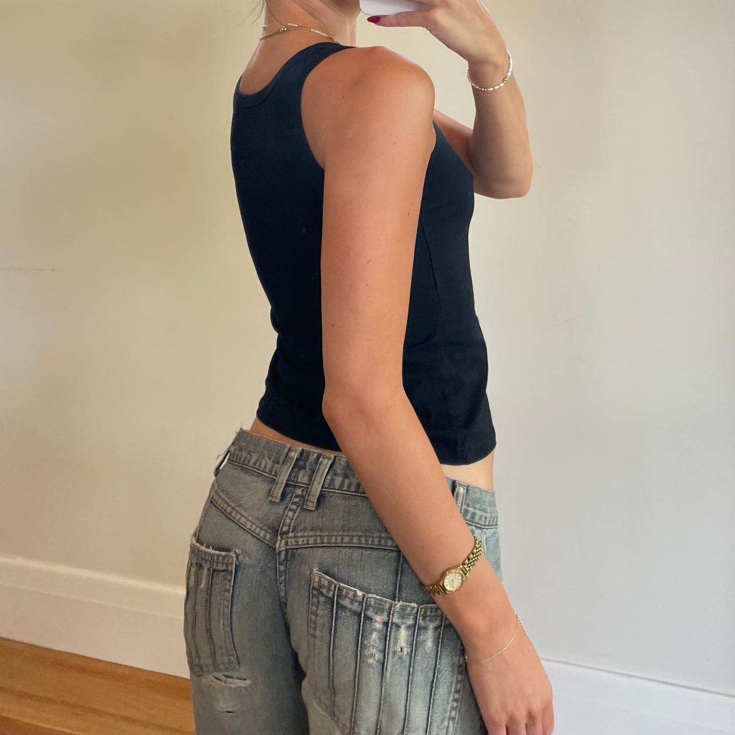 y2k diamanté graphic tank