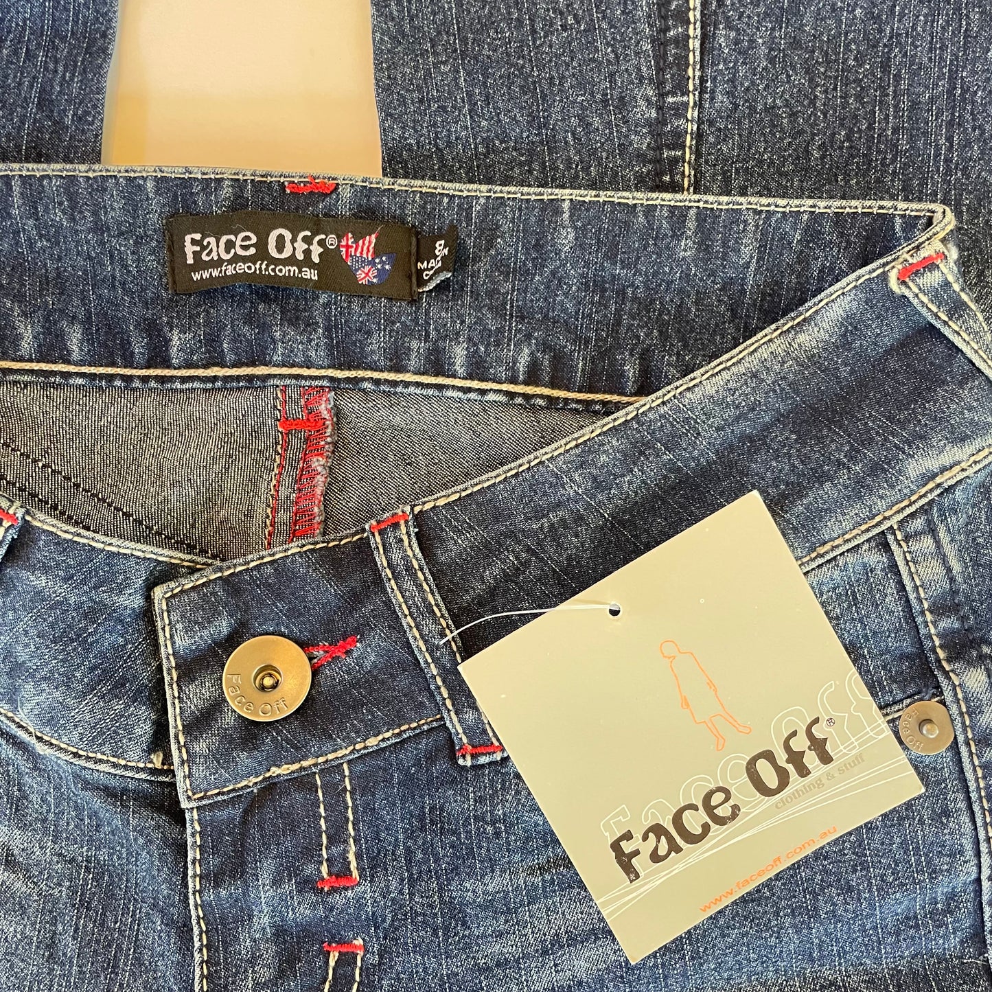 y2k deadstock Face Off jeans