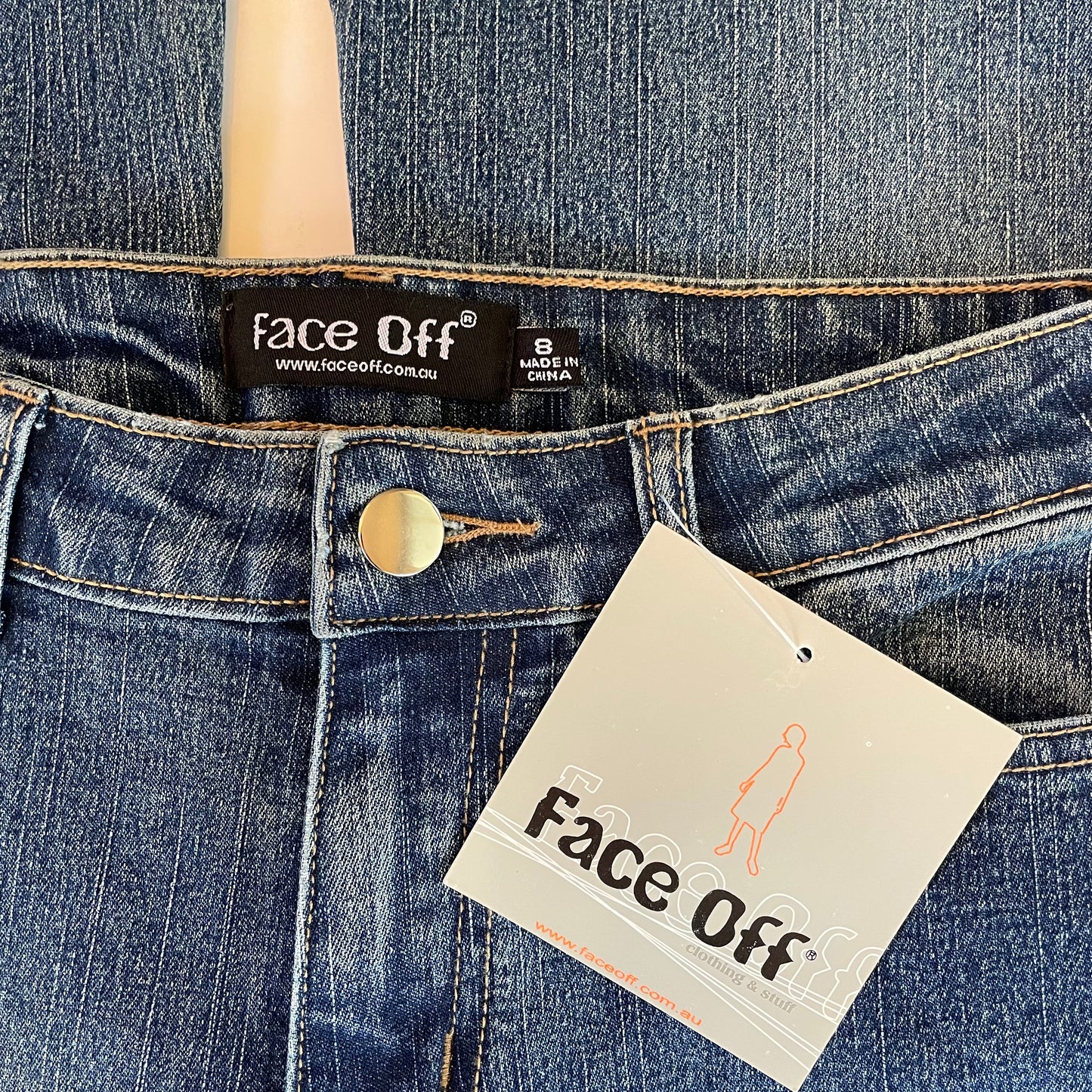 y2k deadstock Face Off jeans