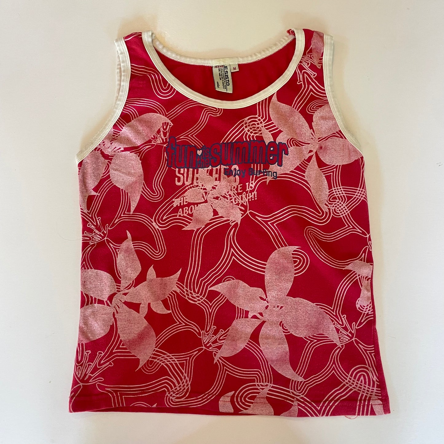 90s red graphic tank