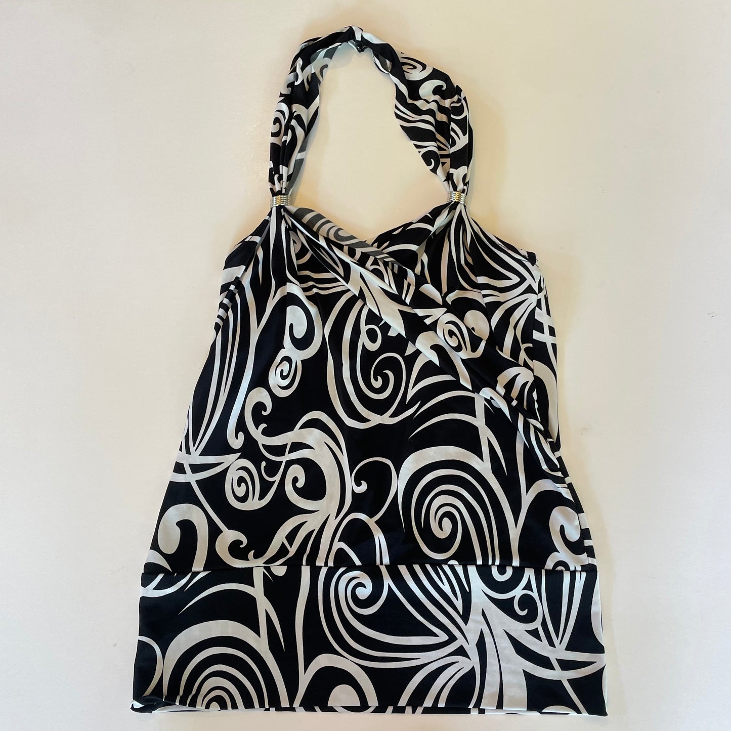 swirly print halter