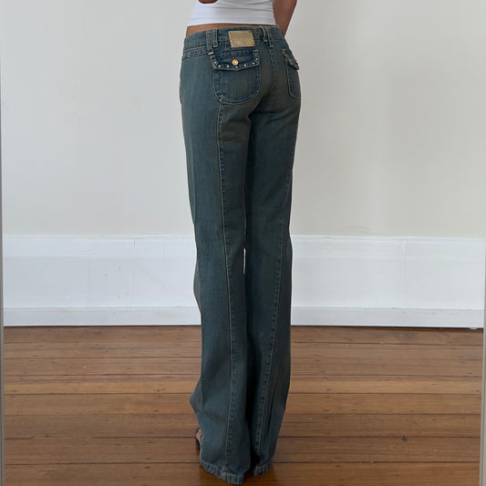 low rise bootcut jeans