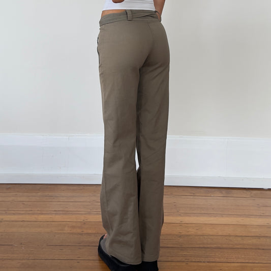 brown pants w/ flared zips