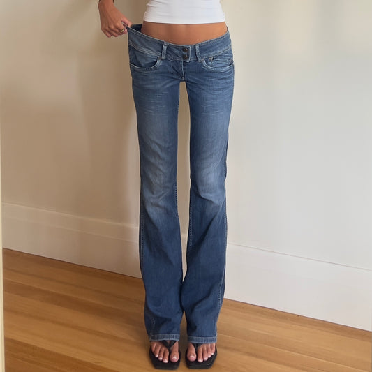 y2k low rise bootcut jeans