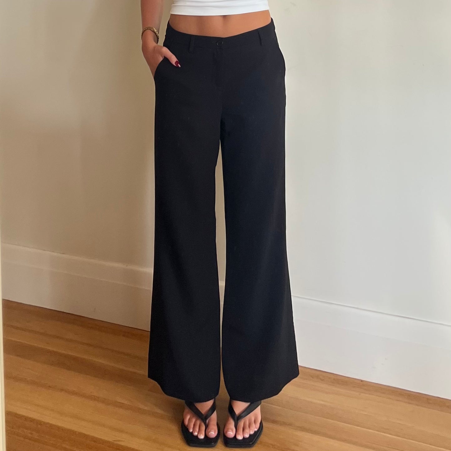 90s black trousers