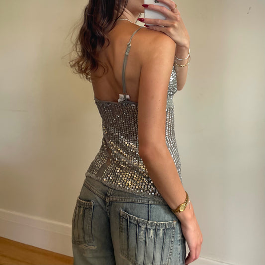 vintage sequin cami