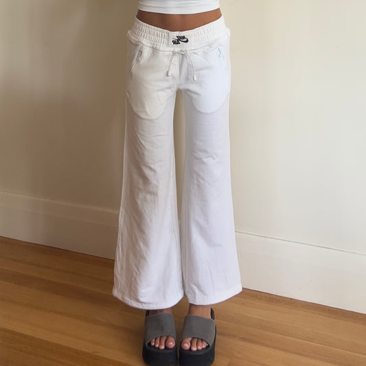 white Nike sweatpants