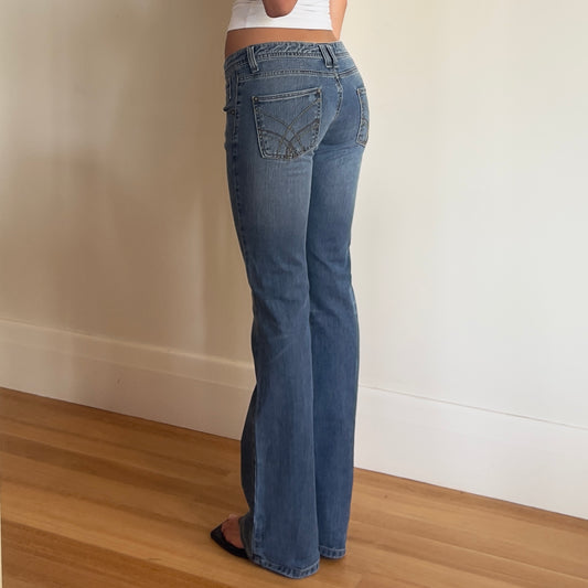 y2k low rise bootcut jeans