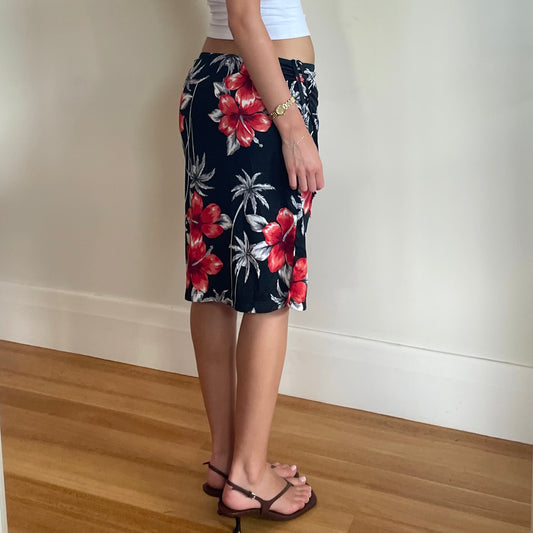floral midi skirt