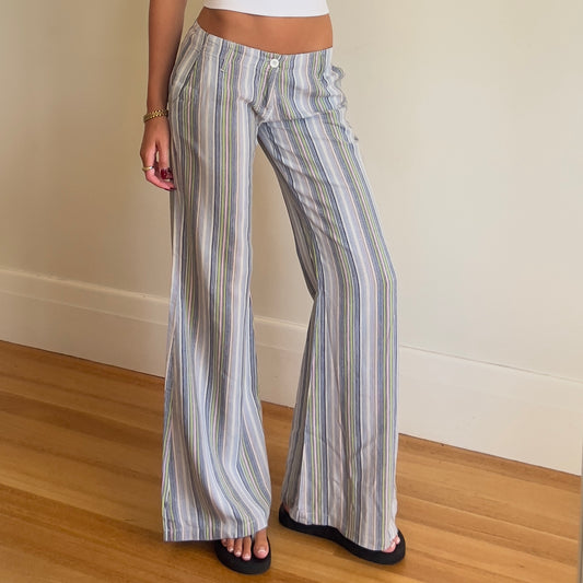90s stripe cotton pants