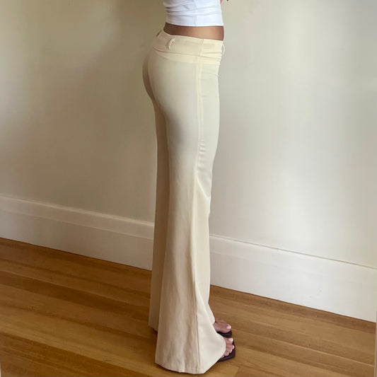 90s cream deadstock trousers