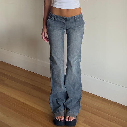 low rise bootcut jeans