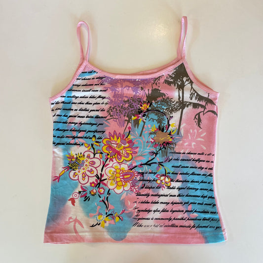 y2k colourful graphic cami