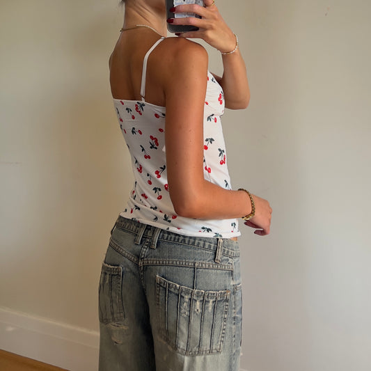 y2k cherry cami