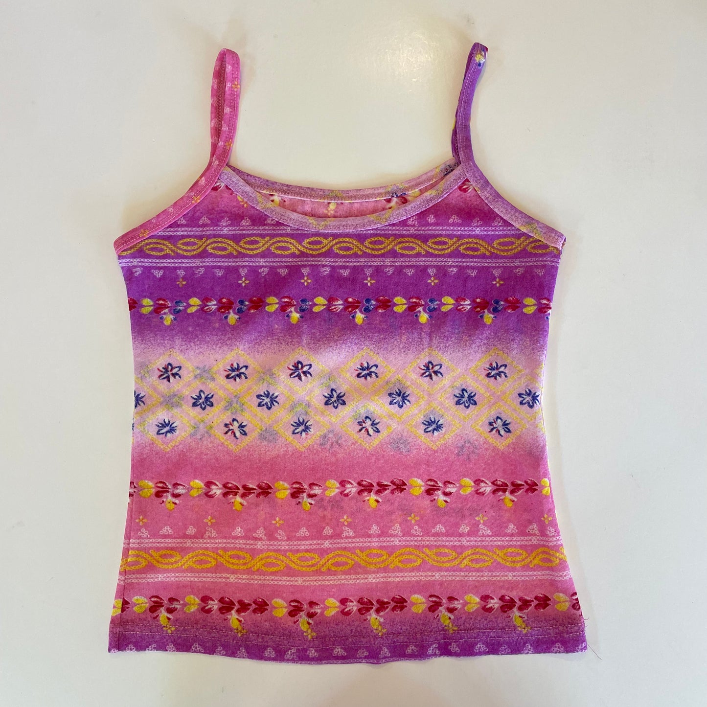 graphic multi-coloured cami
