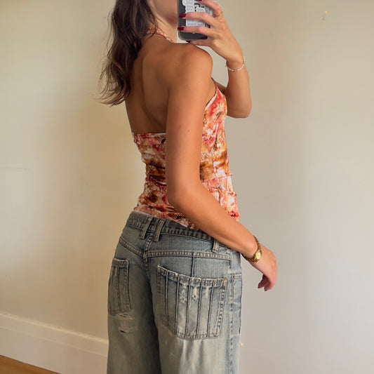 90s graphic halter top
