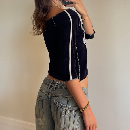 90s off-shoulder top