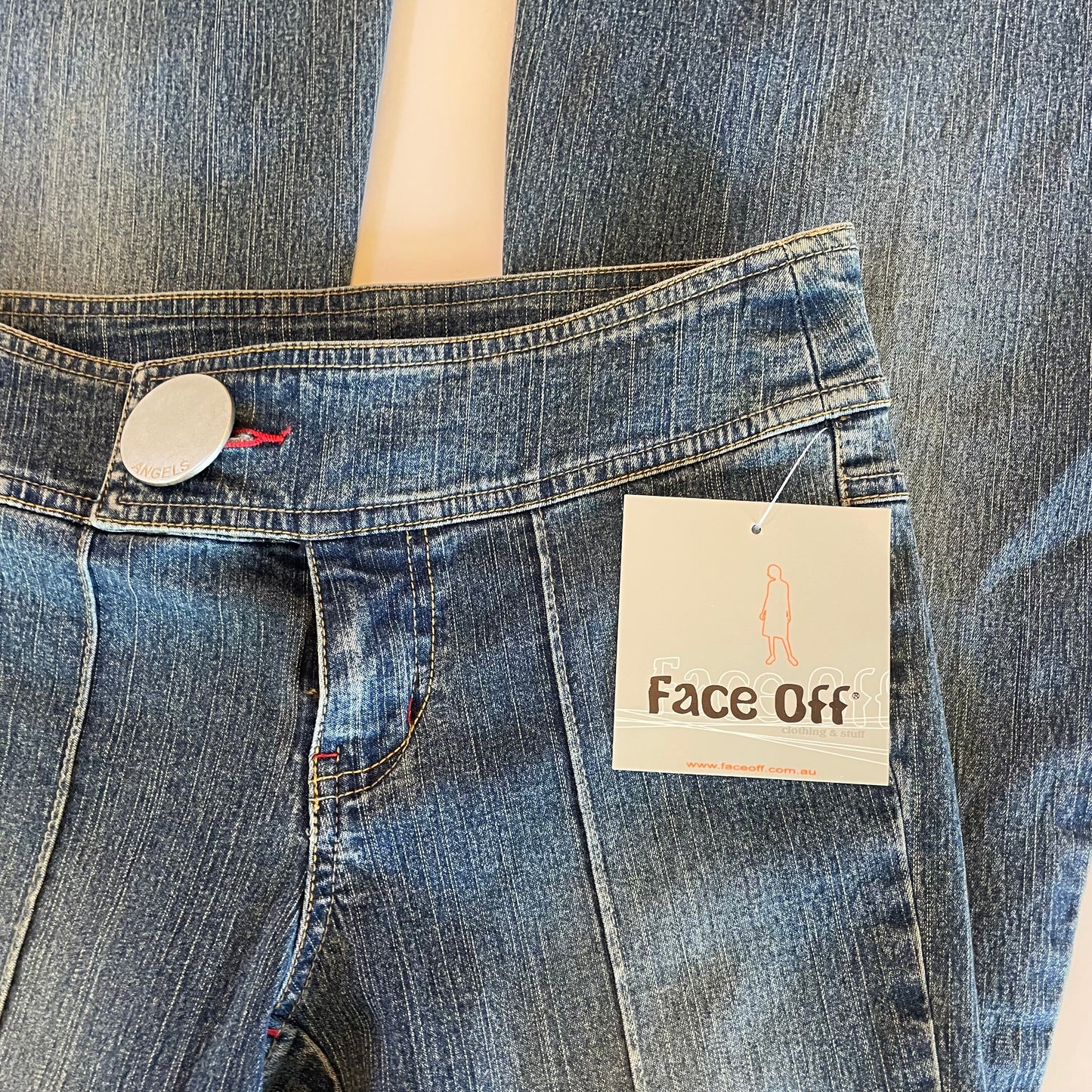 y2k deadstock Face Off jeans