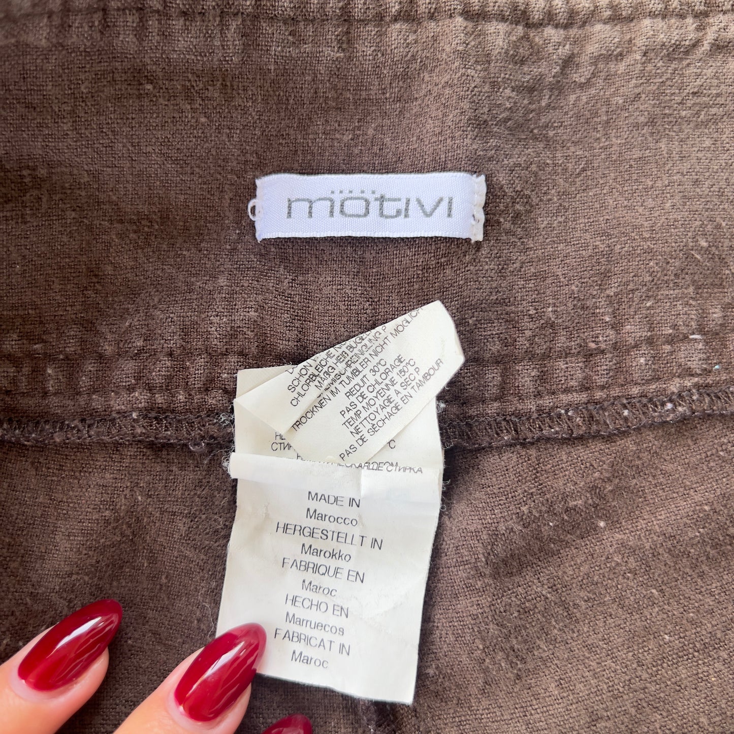 90s brown linen pants
