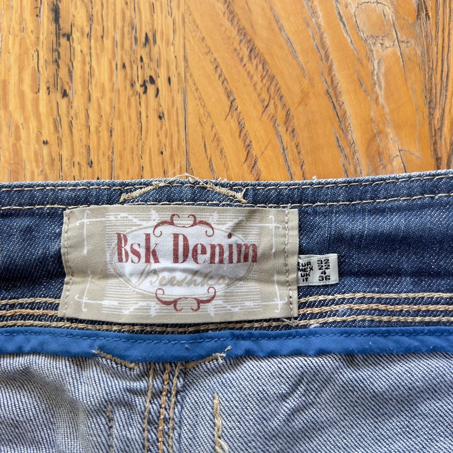 y2k denim mini skirt
