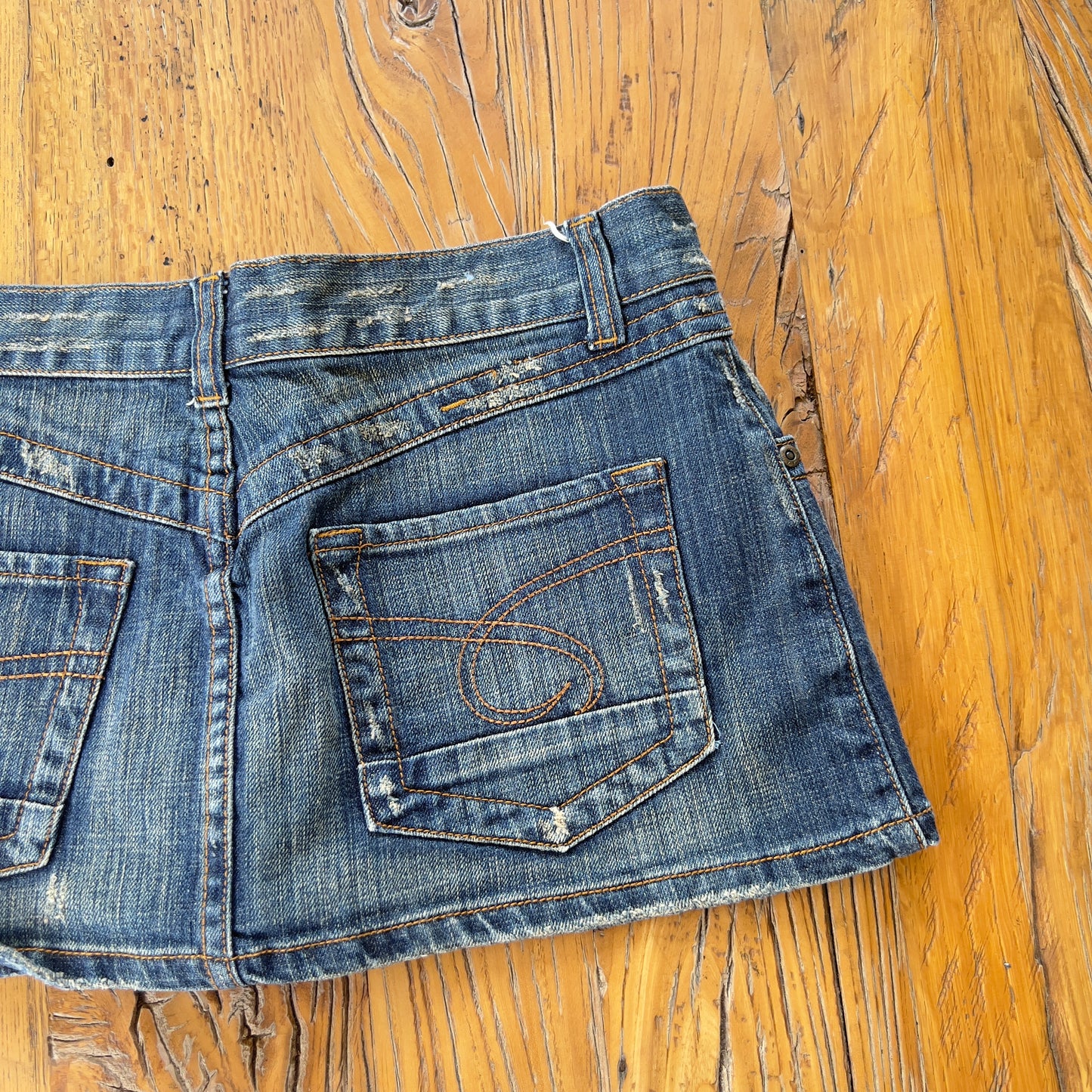 y2k denim mini skirt