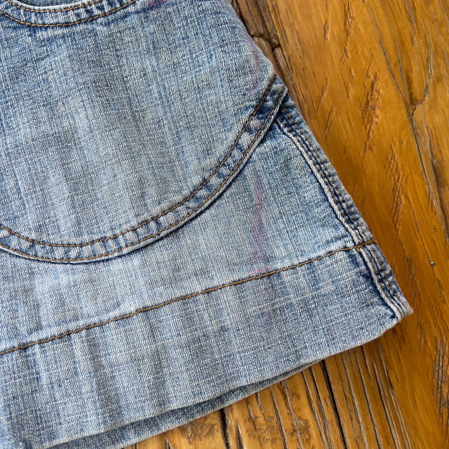y2k denim mini skirt