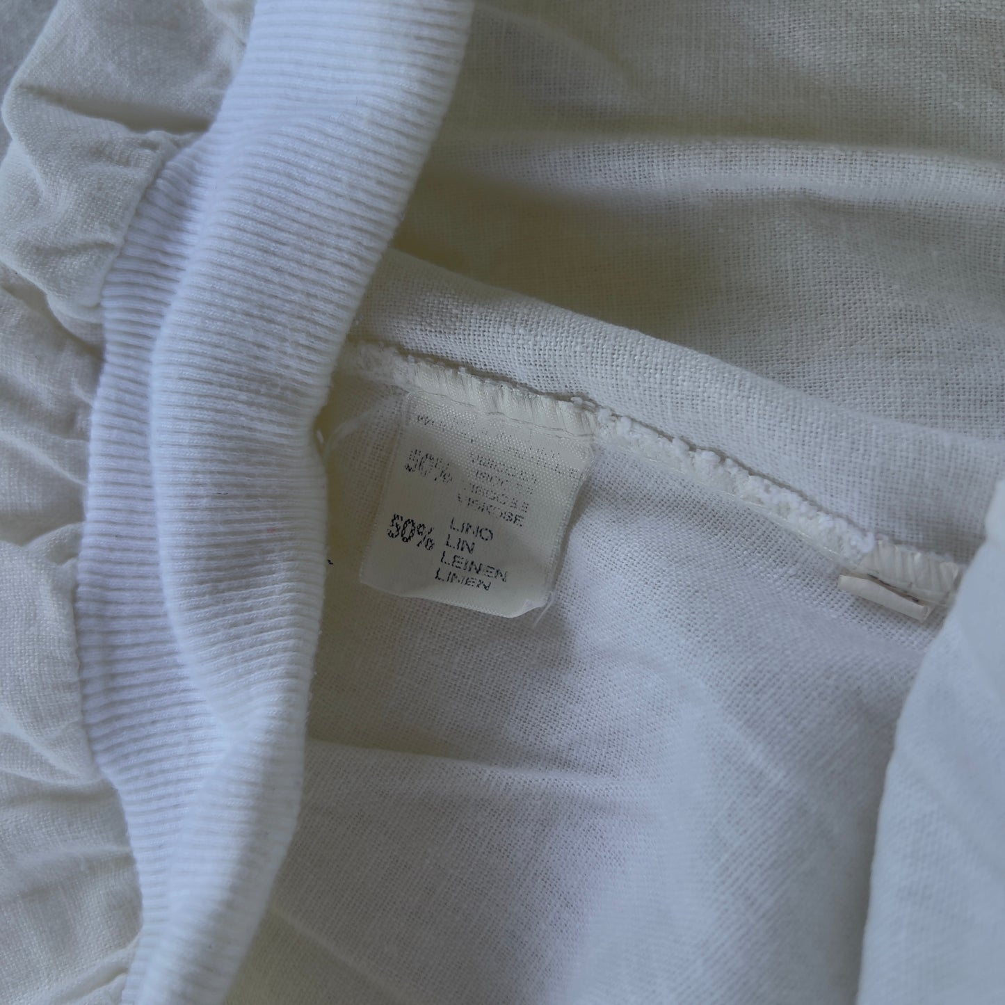 white linen pants