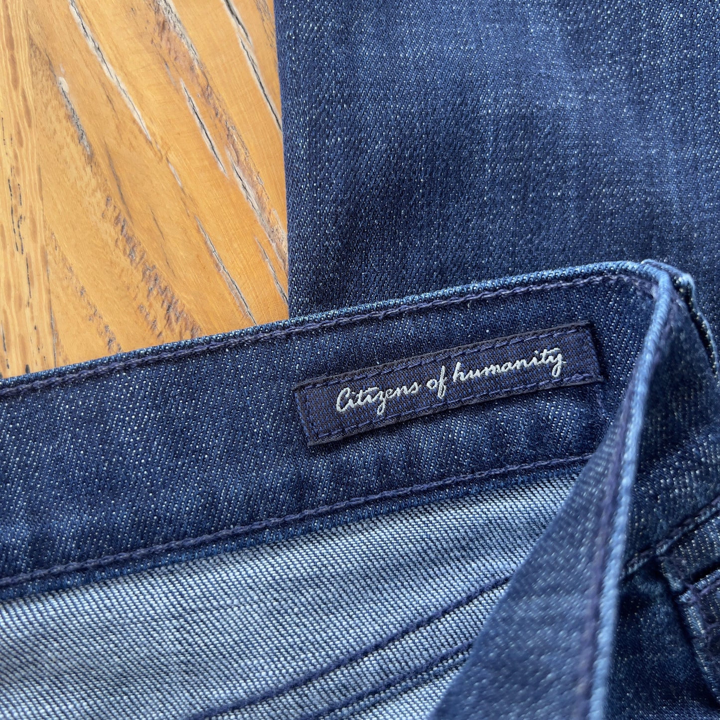 dark denim flare jeans