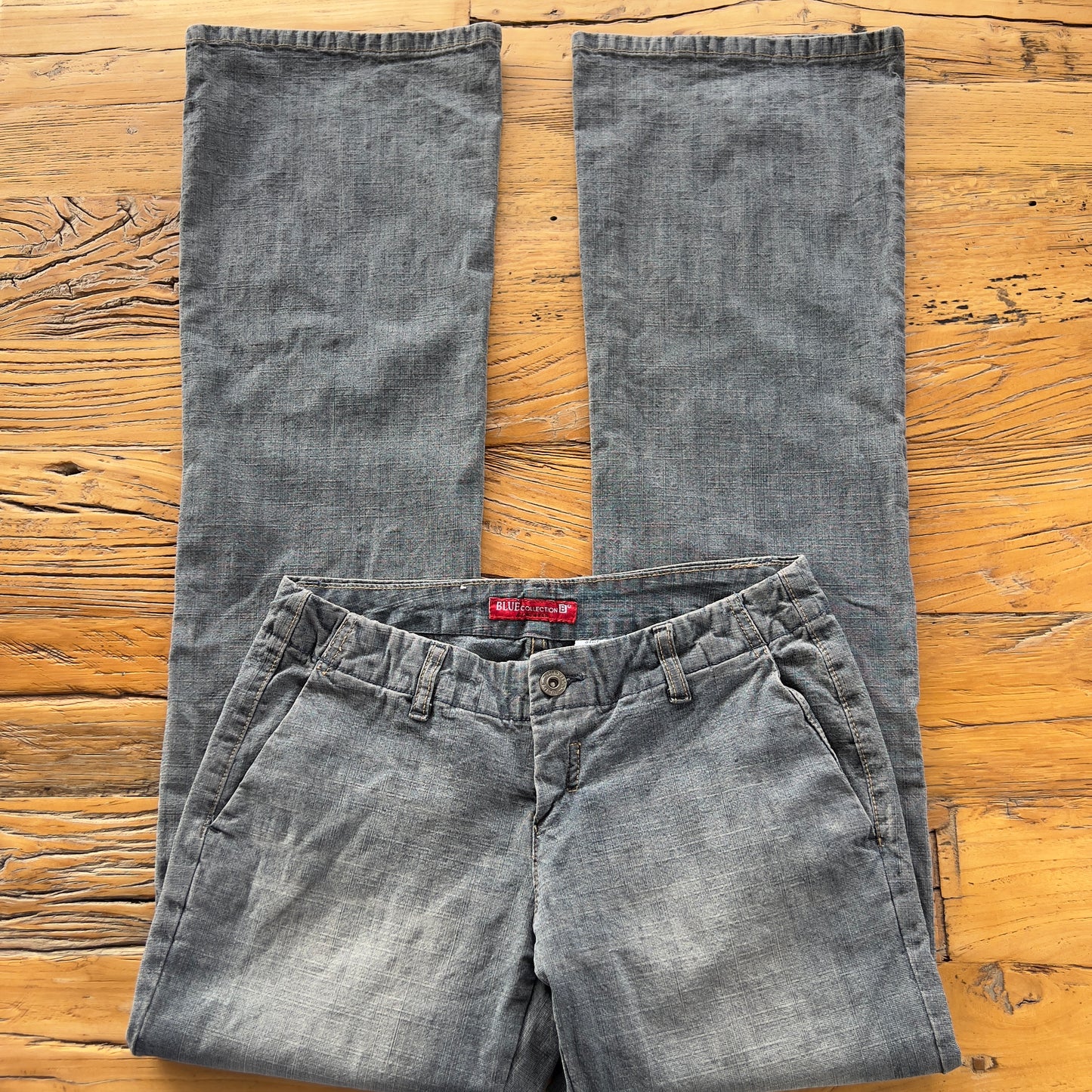 low rise bootcut jeans