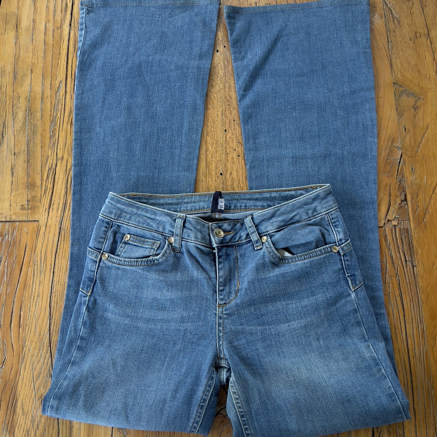mid rise flare jeans
