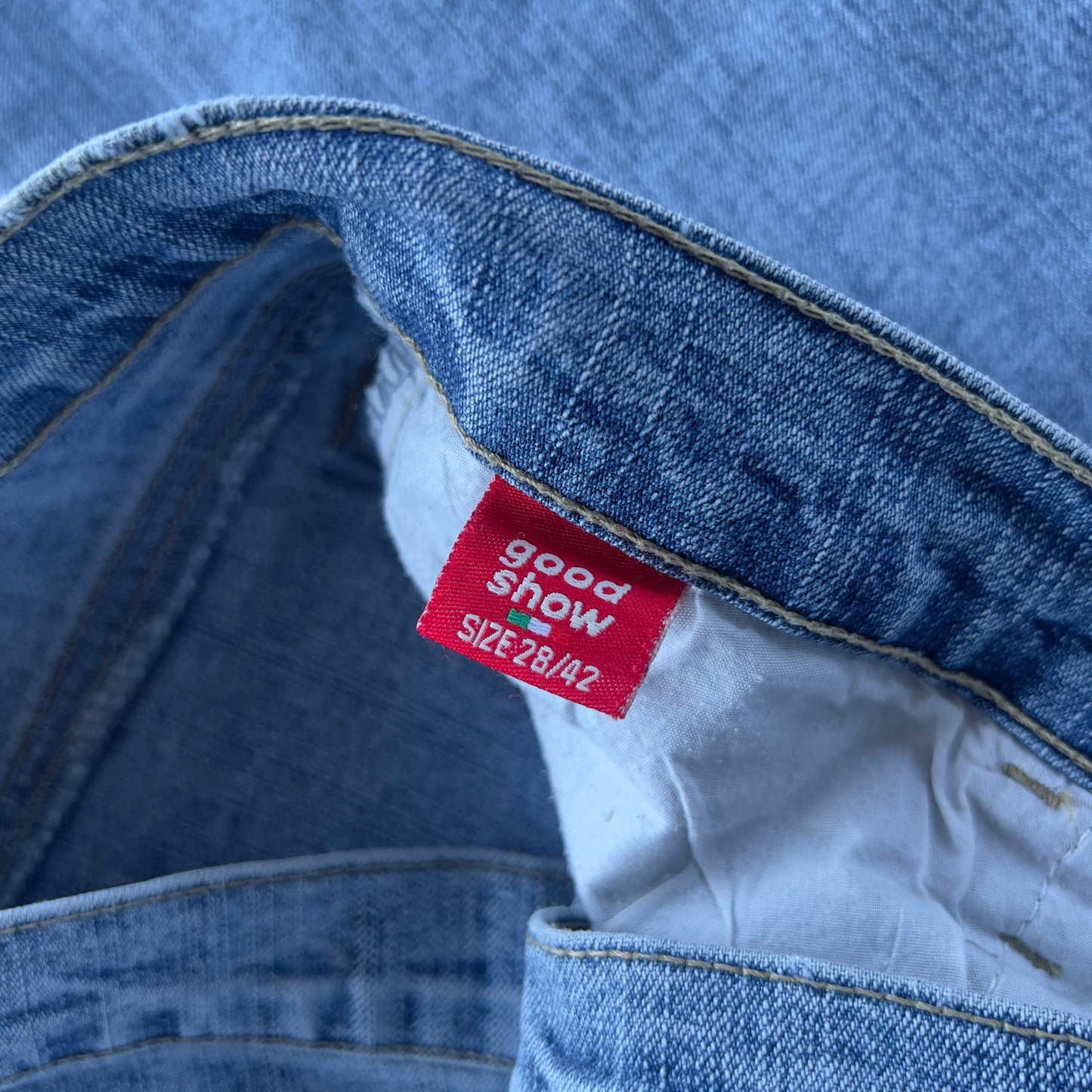 low rise flared jeans