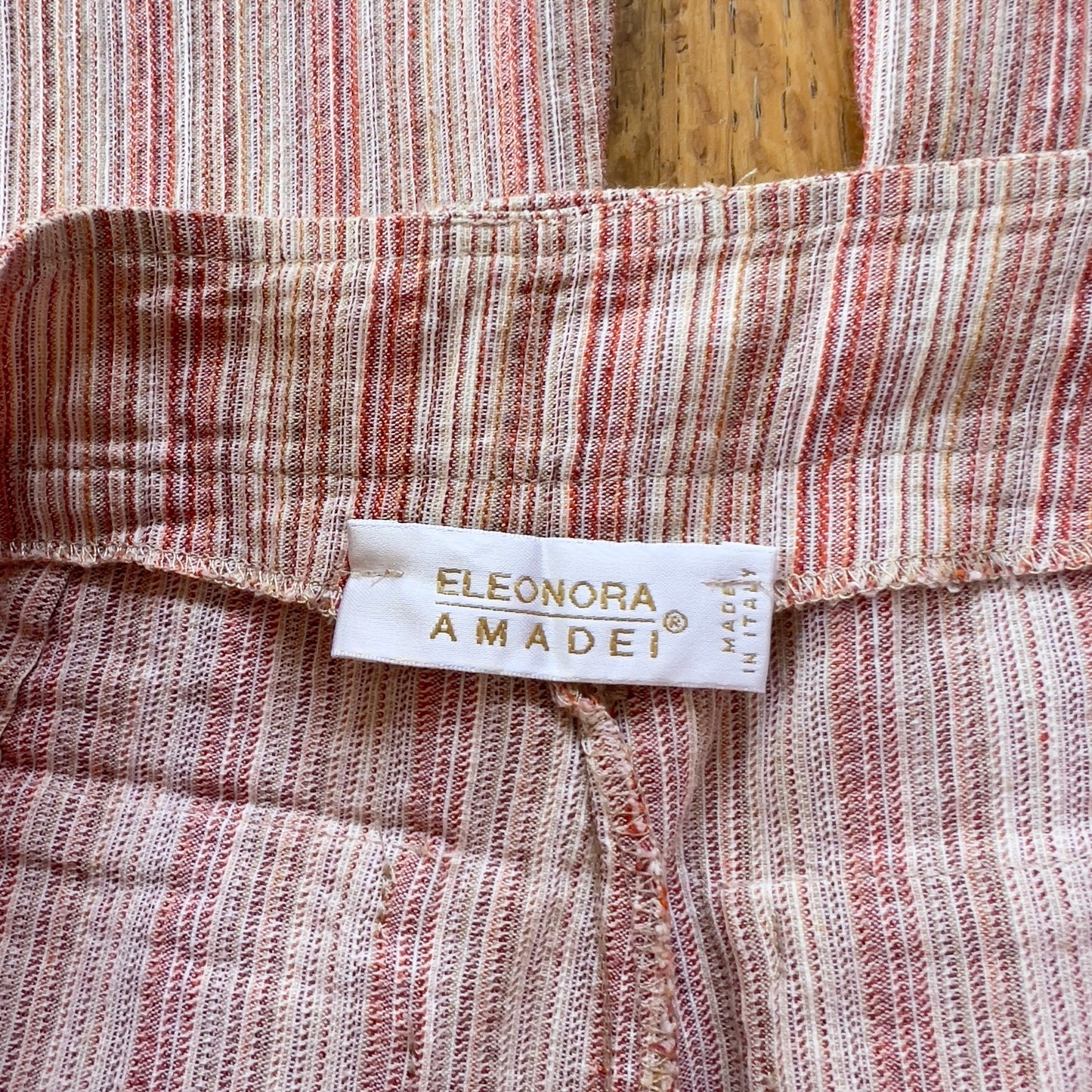 2000s stripe linen pants