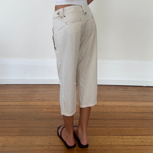 cargo cream capris