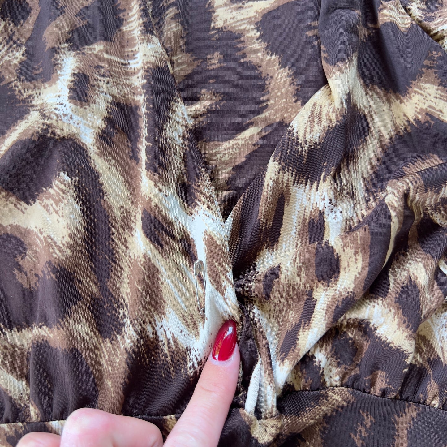 90s leopard maxi dress