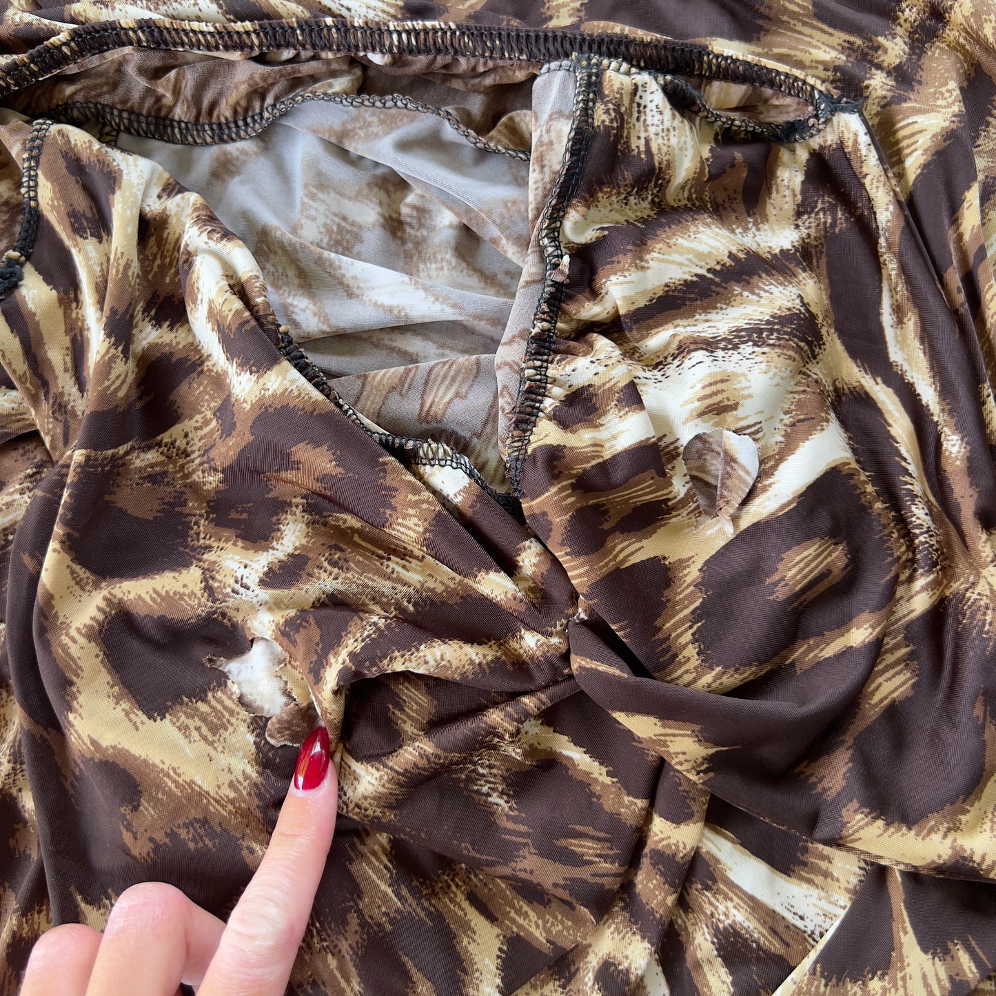 90s leopard maxi dress