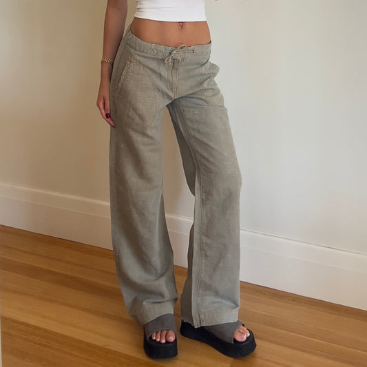 baggy linen pants