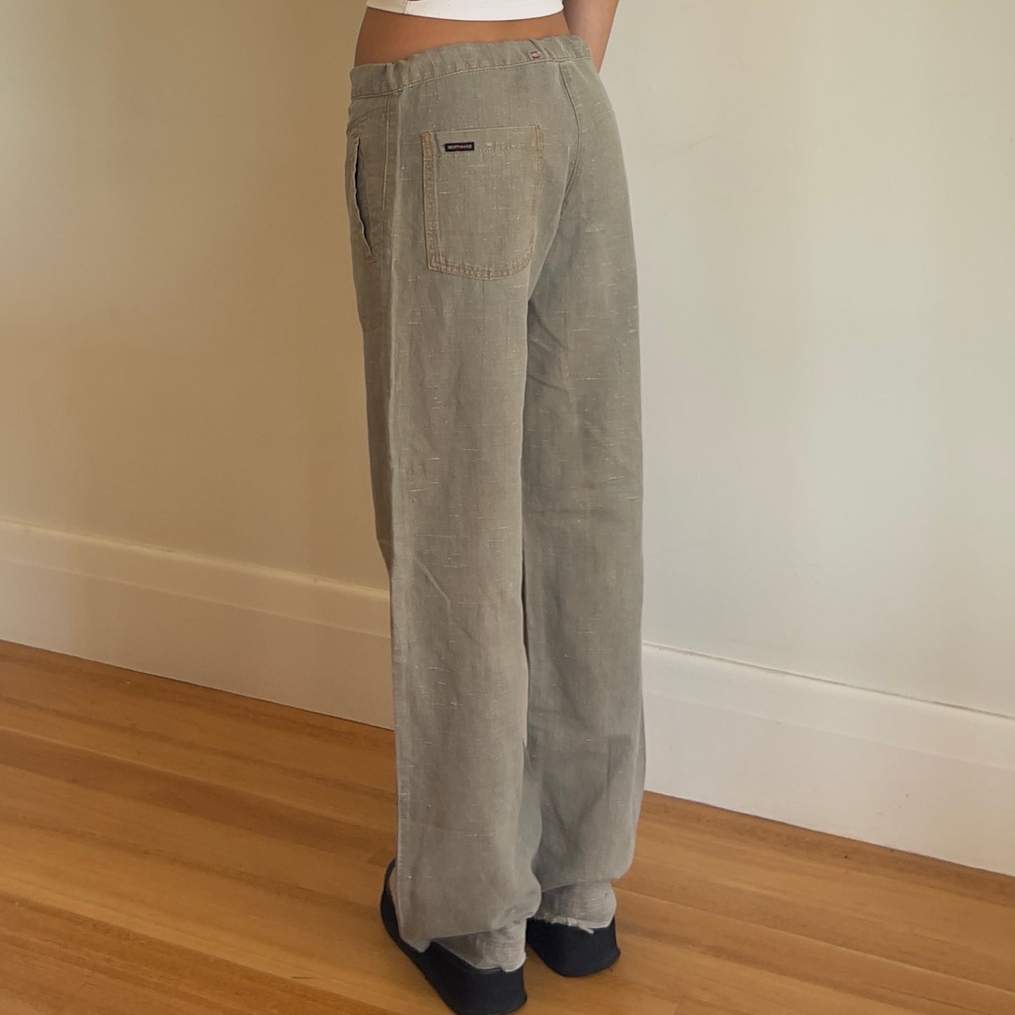 baggy linen pants