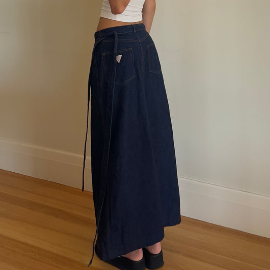 90s Guess Jeans maxi denim skirt