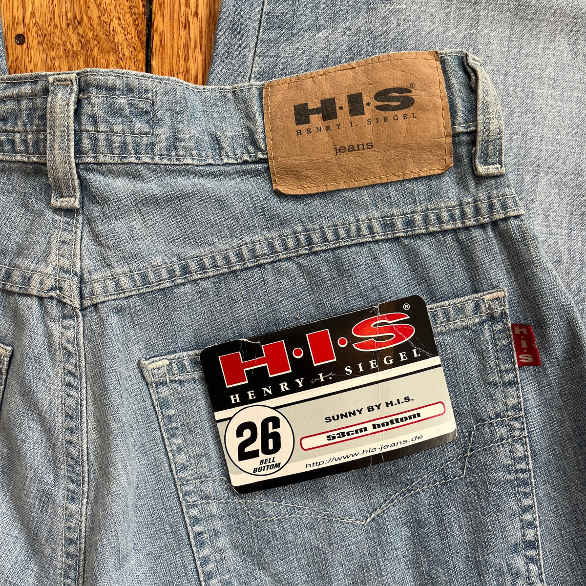 light denim flared jeans