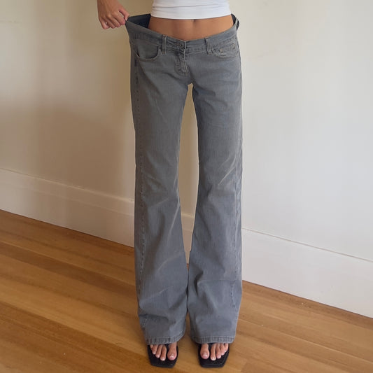 baggy grey denim jeans