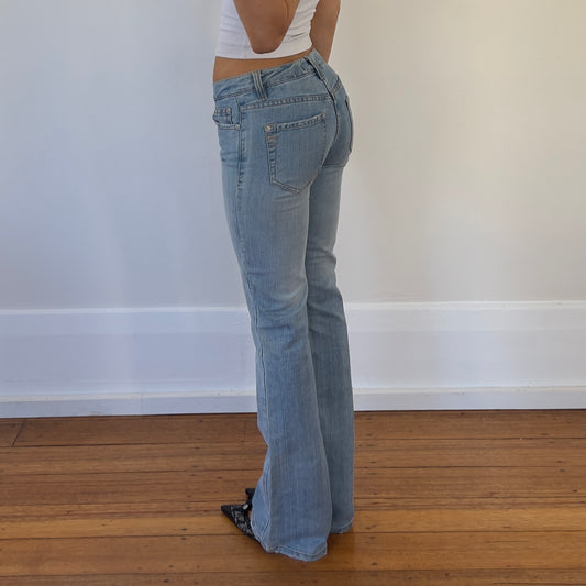 light denim bootcut jeans
