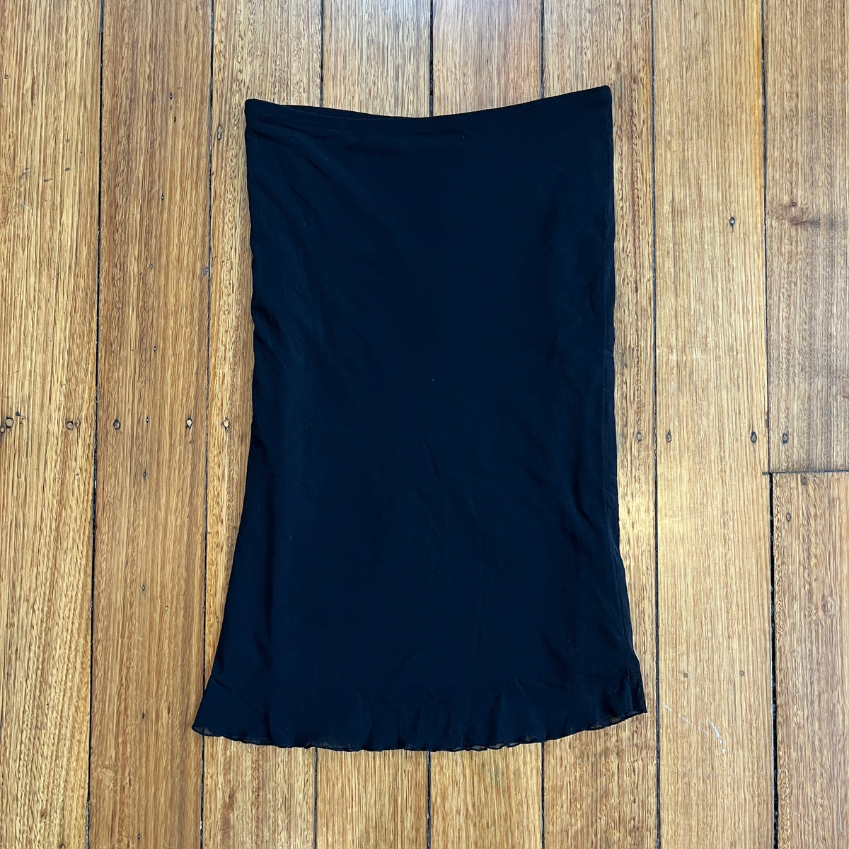 black midi skirt