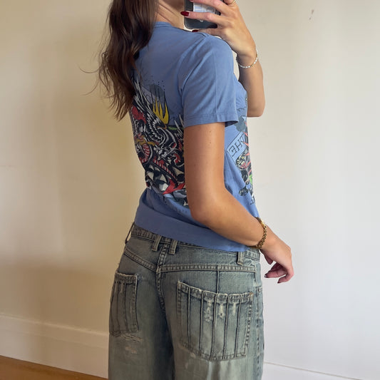 y2k graphic Ed Hardy t-shirt