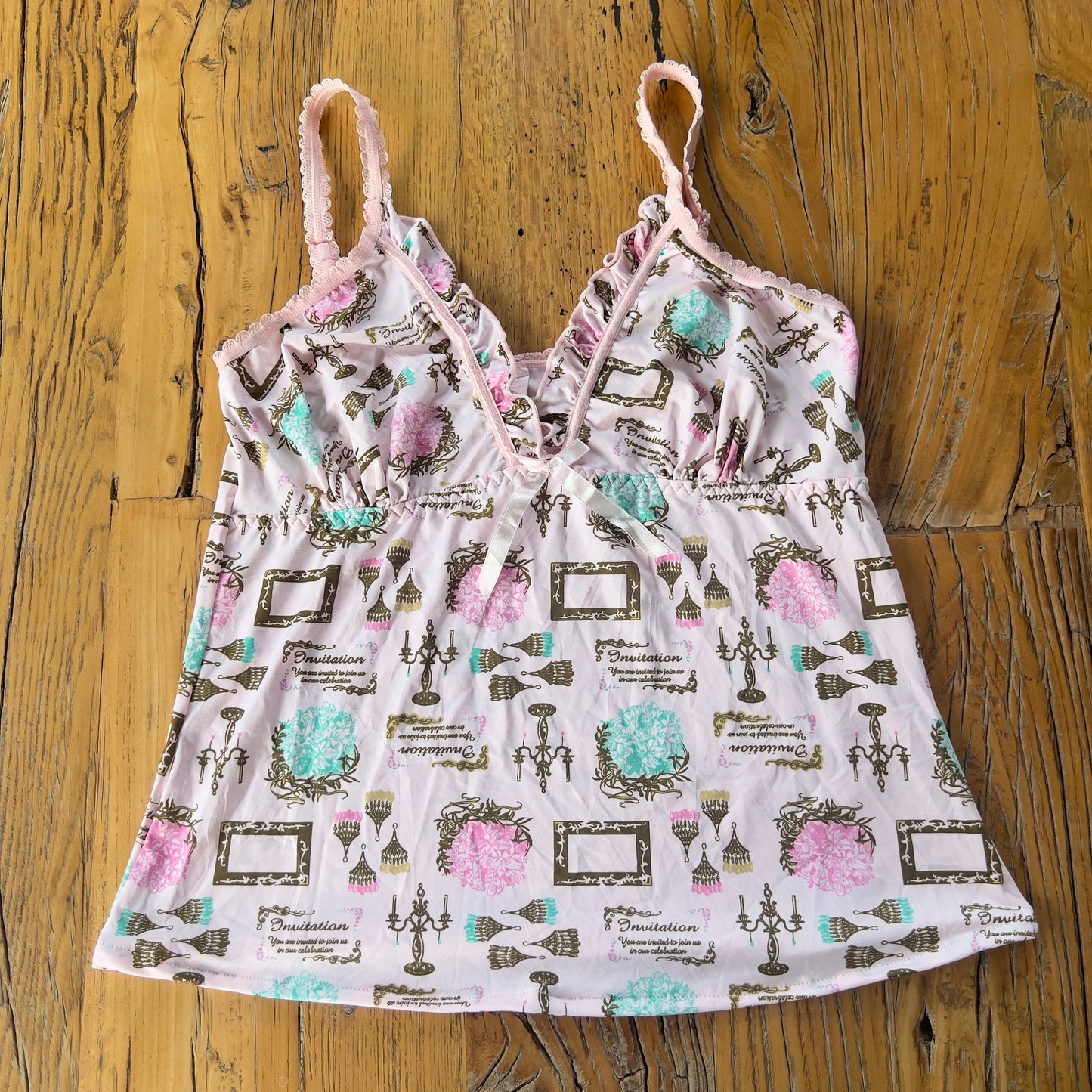 graphic print cami