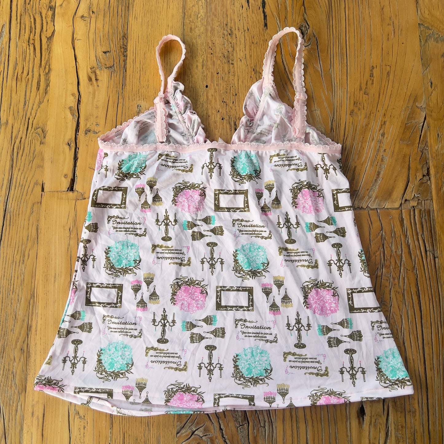 graphic print cami