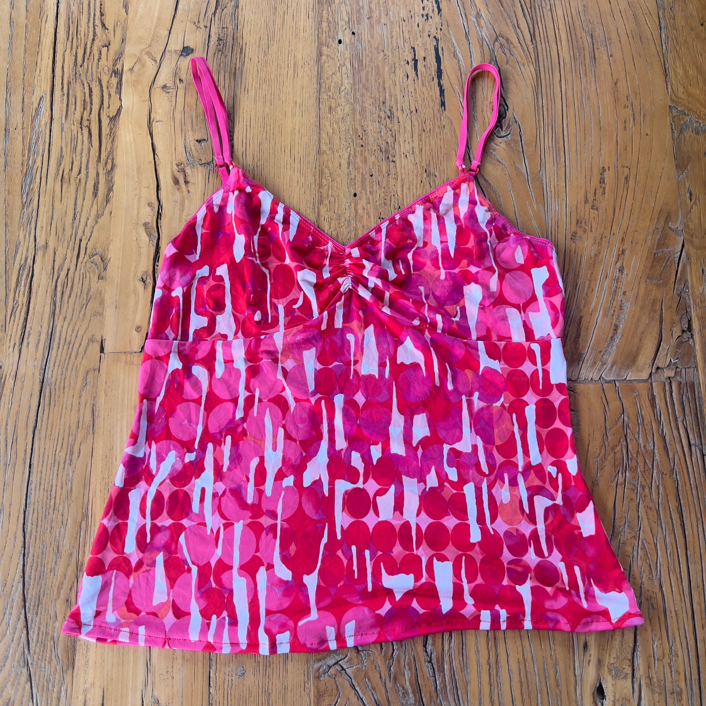 pink graphic cami