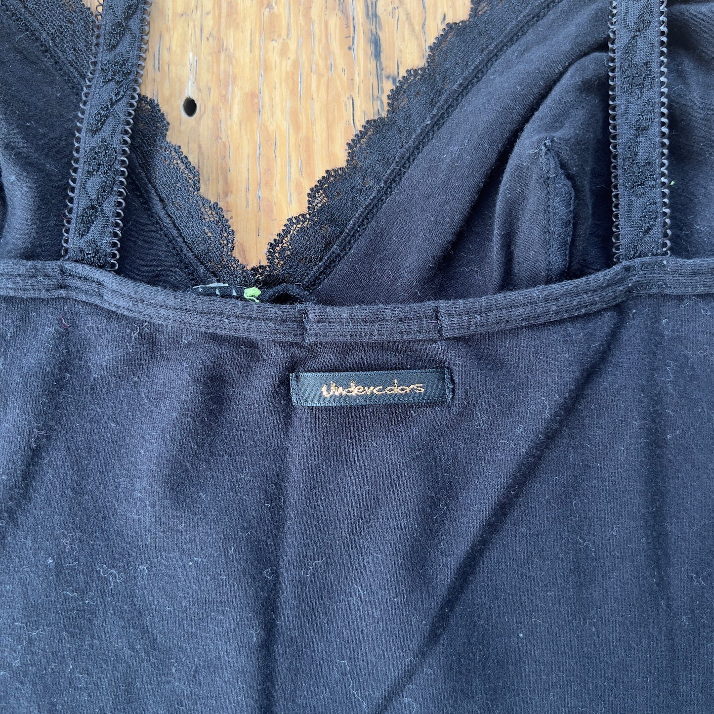 vintage black lace cami